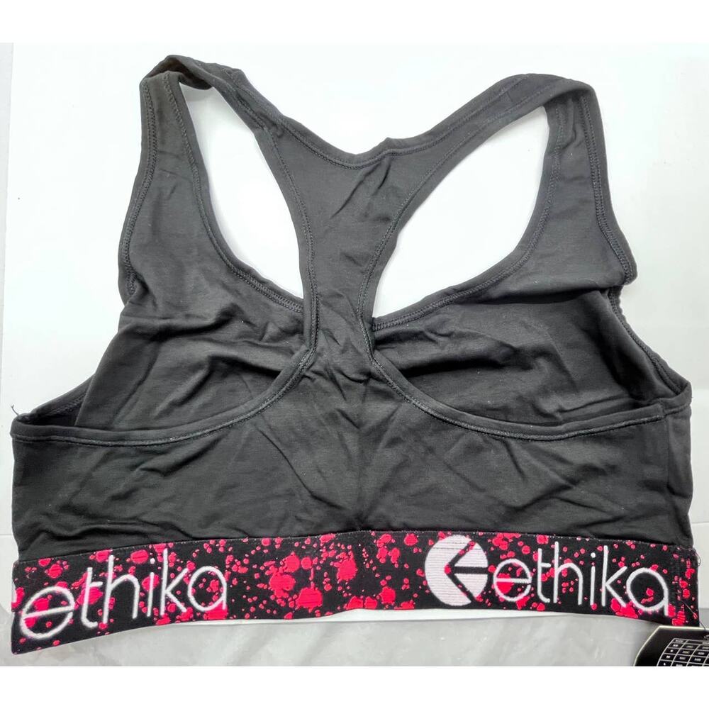Ethika The S Bra | Sport Bra Women Size L | Ethika INFRARED SPLATTER | NEW - Picture 2 of 5